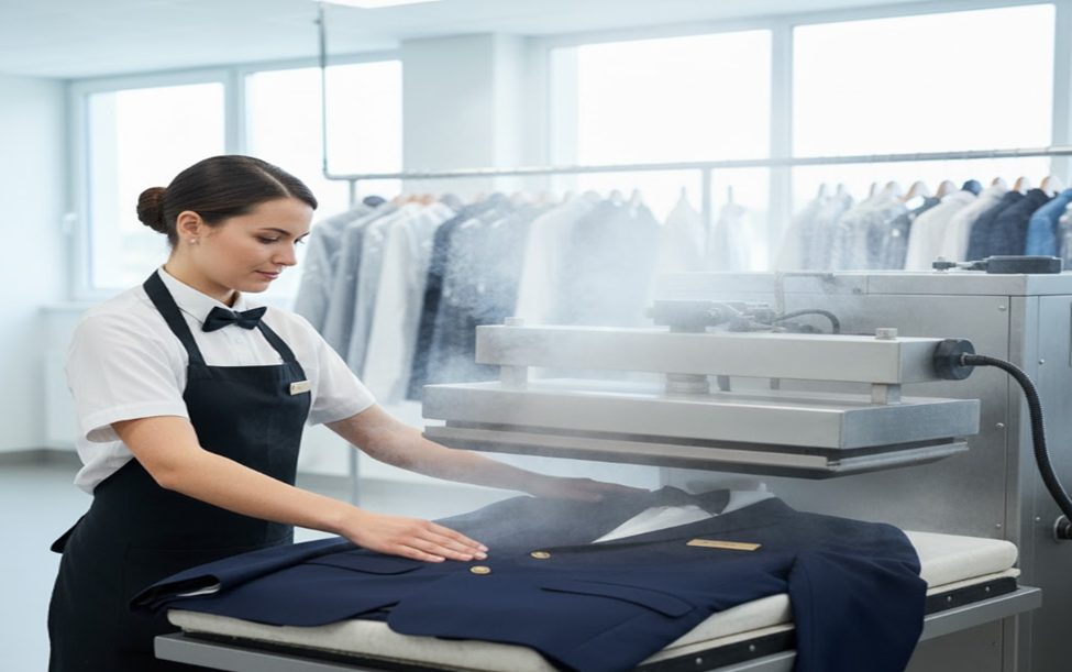 stomerijdiensten voor professionele kleding
