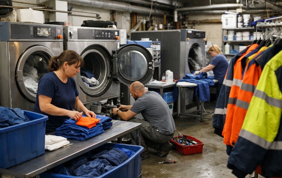 Interne Bedrijfskleding Wassen Industriele Wasserij